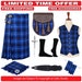Scottish Traditional 8 Yard Tartan Kilt With Free Shipping and 9 Accessories - Kilt Pin - Fly - Vest - Brooch - Socks - Sporran - Sgian Dubh 
