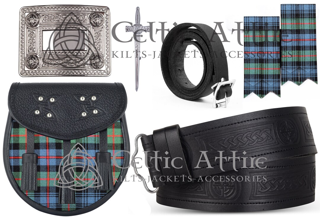 Custom Made Scottish Kilt Sporran Clan Tartan SPORRAN Kilt Belt custom-made-scottish-kilt-sporran-clan-tartan-sporran-kilt-belt