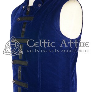 Men's Velvet Waistcoat - Victorian Style Wedding Vest - Custom Made Gothic Steampunk Waistcoat - Dark Academia Groomsmen Attire