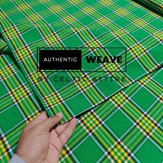 Irish Tartan Fabric 16 Oz Acrylic Scottish Tartan Machine Washable
