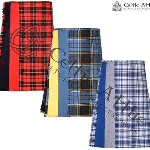 Scottish TARTAN 8 Yard KILT - 16 Oz Kilt - Made to Order Designer Tartan Kilt for Man - Premium Handmade Highlander Kilts