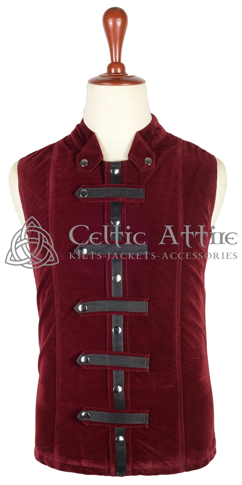 Men's Velvet Waistcoat - Victorian Style Wedding Vest - Custom Made Gothic Steampunk Waistcoat - Dark Academia Groomsmen Attire