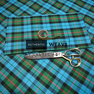 Gunn Ancient Tartan Fabric Polyviscose - Woven by Celtic Attire
