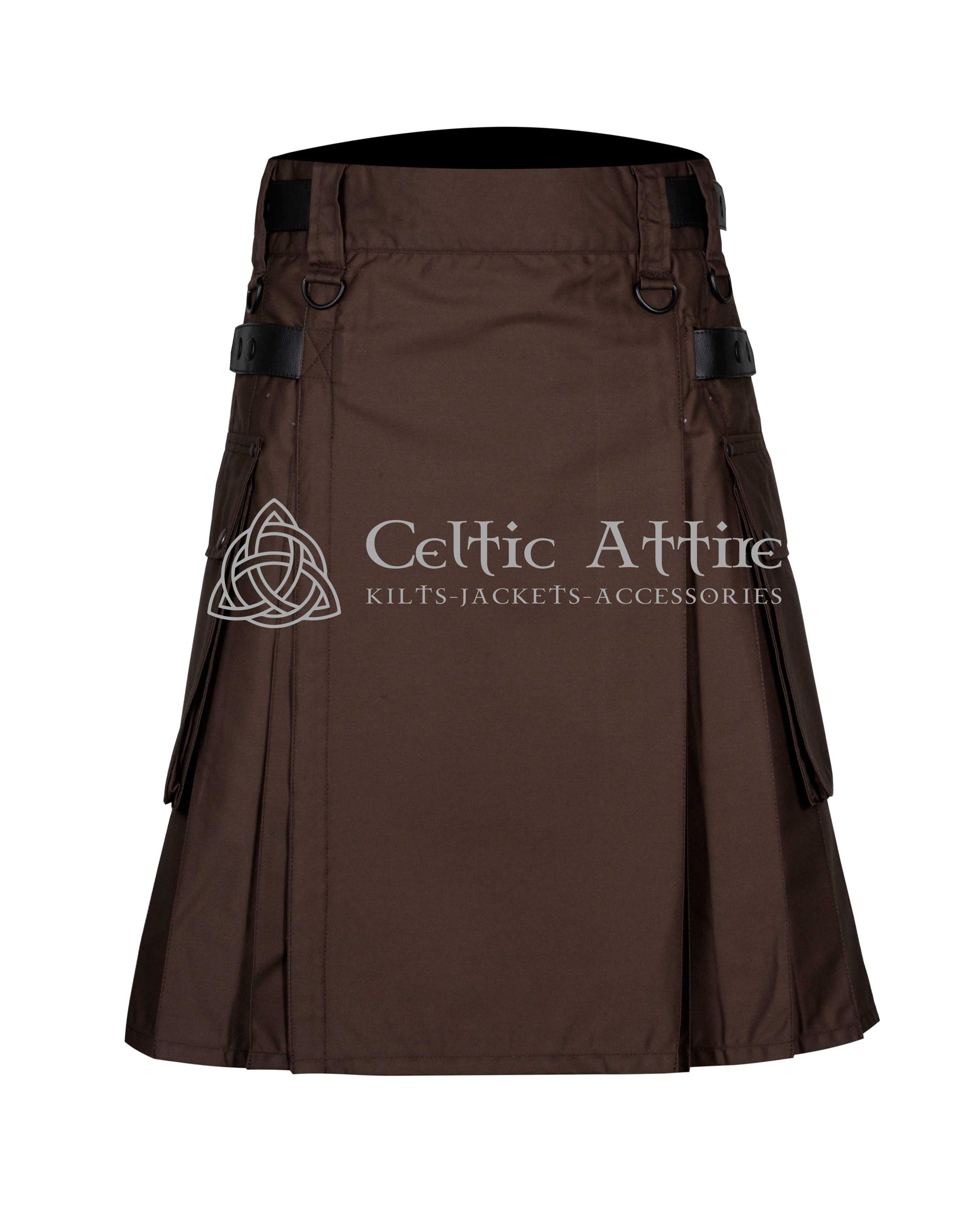 Kilt arcobaleno da uomo: kilt utility personalizzato in cotone con tasche cargo - Italia Kilt arcobaleno da uomo: kilt utility personalizzato in cotone con tasche cargo - Italia