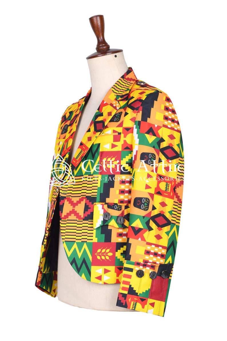 Scot-Afro Fusion Sport Jacket - Made to Measure Casual Street Wear Jacket by Celtic Attire