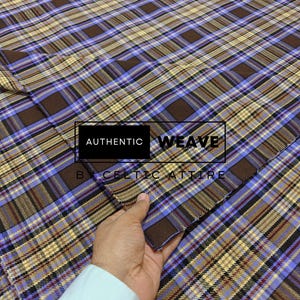 Outlaw Tartan Fabric - 16 Oz Acrylic Scottish Tartan - Machine Washable - Running Yards - 52 Inches Width - Homespun Fabric