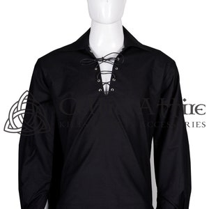 カスタムメイド - 伝統的なスコットランドのギリー - ジャコバイトキルトシャツ - サイズ S～7XL - 綿100%