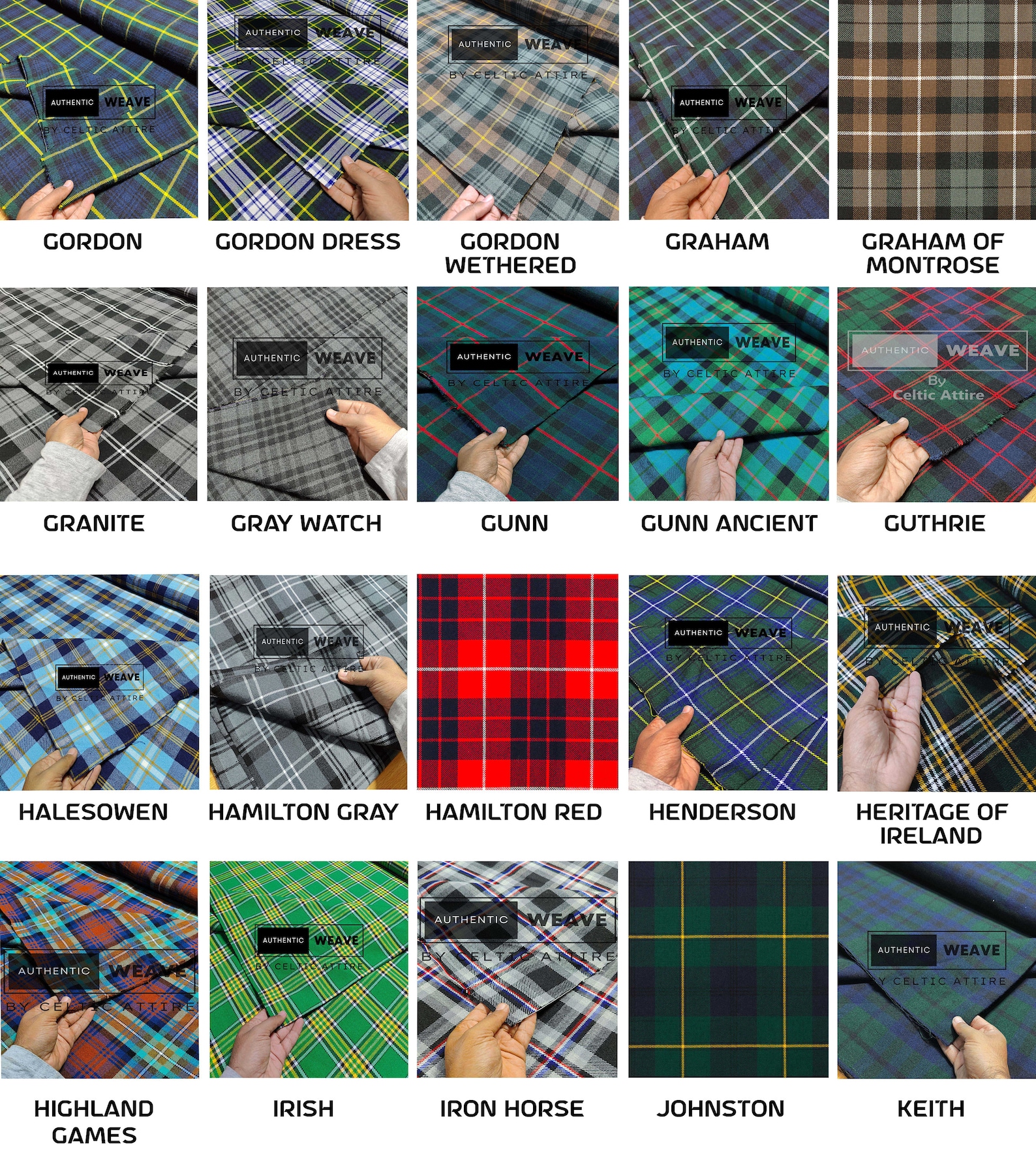 Scottish Tartan Fabric - Running Yards - 16 Oz Weight 54 Inches Width ...