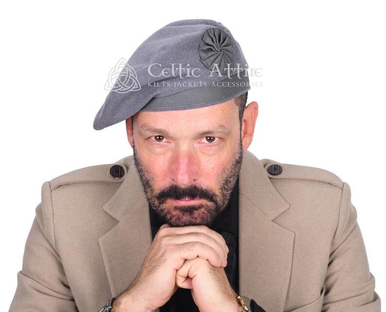 Irish Caubeen Beret Hat - Balmoral Hat French Beret Glengarry Bonnet ...