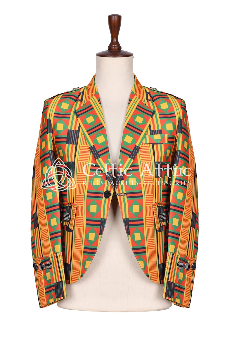 Scot-Afro Fusion Sport Jacket - Made to Measure Casual Street Wear Jacket by Celtic Attire