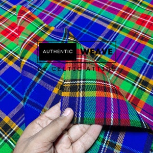 Beattie Clan Tartan Fabric - 16 Oz Acrylic Scottish Tartan - Machine Washable - Running Yards - 54 Inches Width - Homespun Fabric