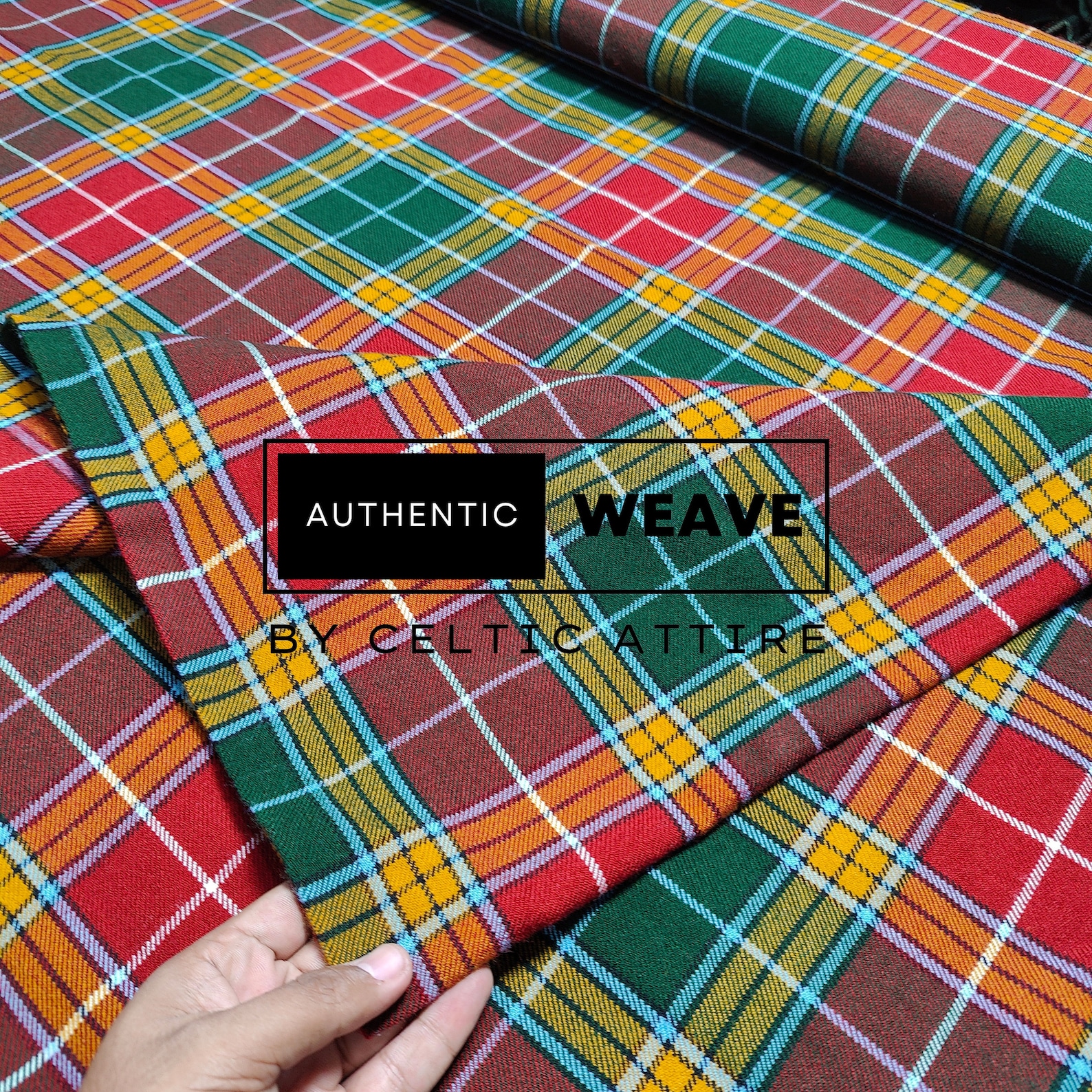 Scottish Tartan Fabric - Running Yards - 16 Oz Weight 54 Inches Width ...