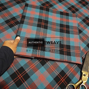 Angus Ancient Tartan Fabric Running Yards - Woven by Celtic Attire