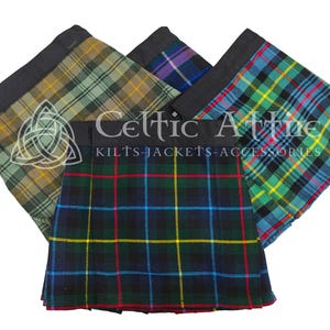 Scottish Tartan Kilts for Children - Child Size Custom Made Kilts - Premium Hand Stitched - Soft Non Wool Fabric - 2600 Tartan Choices