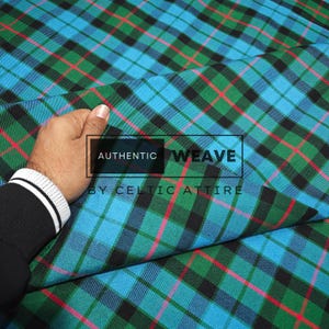 Gunn Ancient Tartan Fabric Polyviscose - Woven by Celtic Attire