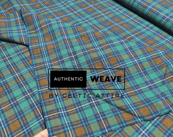 County Kerry Irish Tartan Fabric - 16 Oz Acrylic Machine Washable Running Yards - 54 Inches Wide Homespun Fabric