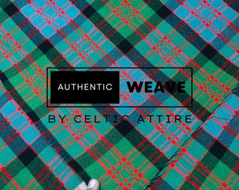 Macdonald Ancient Tartan Fabric - Tartán escocés casero de 16 oz - Lavable a máquina - Corriendo yardas - 54 pulgadas de ancho - Tela de tapicería