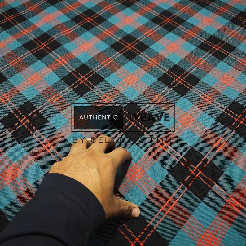 Angus Ancient Tartan Fabric Running Yards - Woven by Celtic Attire