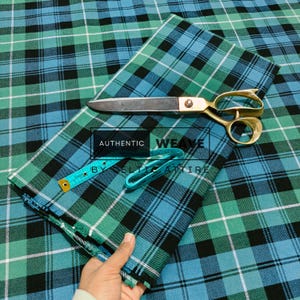 Lamont Ancient Tartan Fabric - Woven by Celtic Attire