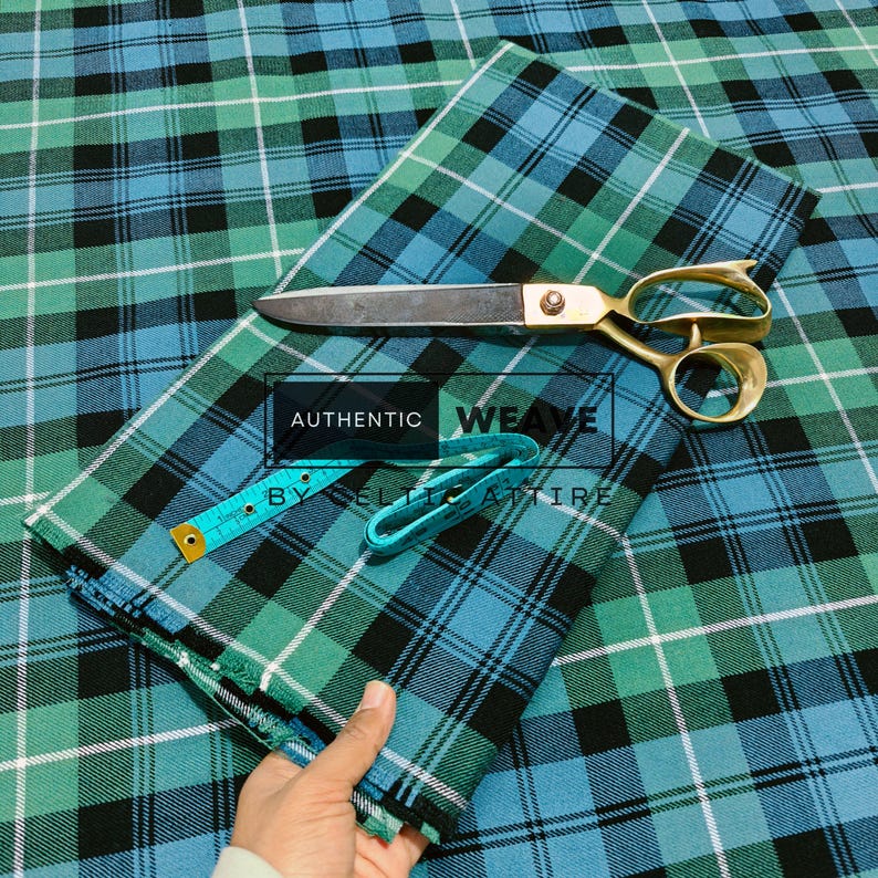 Lamont Ancient Tartan Fabric - Woven by Celtic Attire