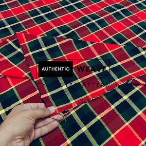Maclachlan Old Ancient Tartan Fabric - 16 Oz Acrylic Scottish Tartan - Machine Washable - Running Yards - 52 Inches Width - Homespun Fabric