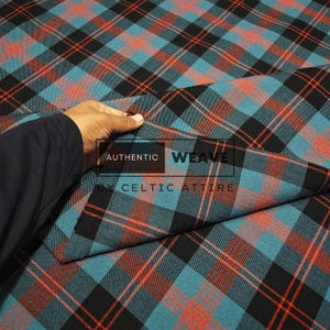 Angus Ancient Tartan Fabric Running Yards - Woven by Celtic Attire