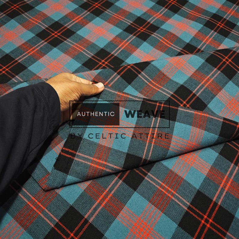 Angus Ancient Tartan Fabric Running Yards - Woven by Celtic Attire