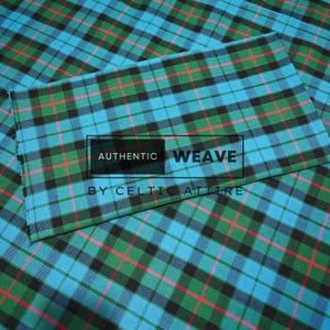 Gunn Ancient Tartan Fabric Polyviscose - Woven by Celtic Attire