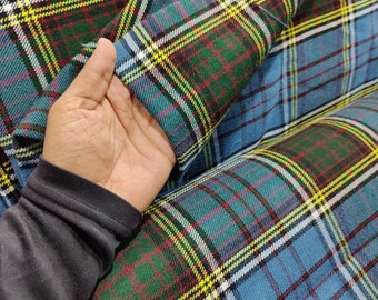 Anderson Tartan Fabric - 16 Oz Acrylic Scottish Tartan - Machine Washable - Running Yards - 54 Inches Width - Upholstery Fabric