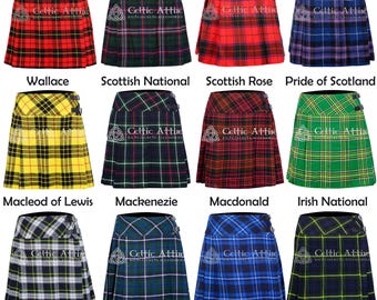 Highland Games Sport Skirt for Women - Scottish Tartan Mini Skirt - Classic Pleated Tartan Skirt for Women - 2500 Tartan Choices