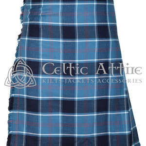US Navy Tartan Scottish 8 Yard Kilt - Highland Games Kilt - 13 Oz Tartan Kilts for Men - Made to Order