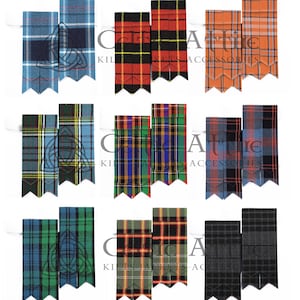 Matching Pair of Tartan Flashes for an Existing Kilt Order