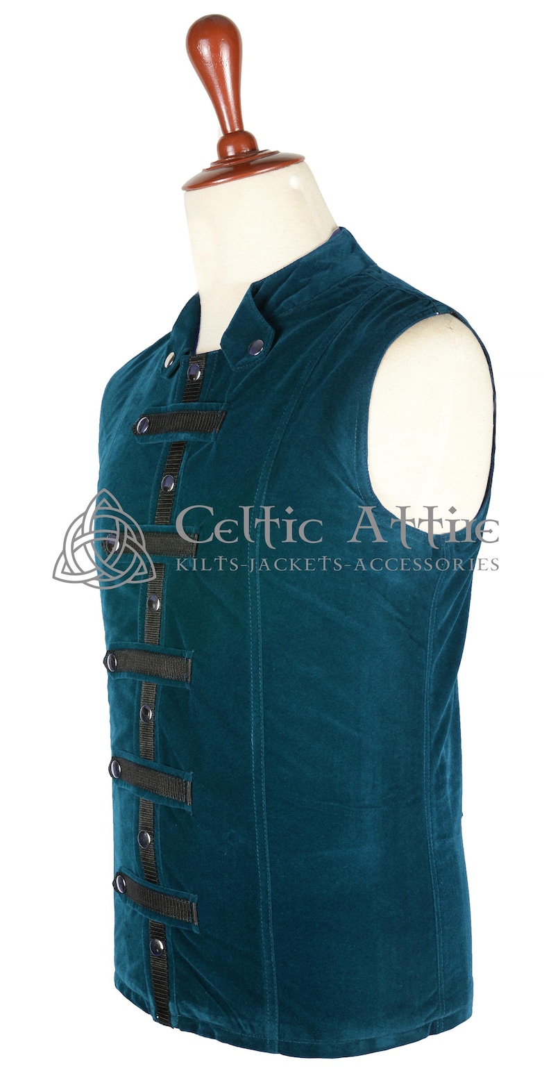 Men's Velvet Waistcoat - Victorian Style Wedding Vest - Custom Made Gothic Steampunk Waistcoat - Dark Academia Groomsmen Attire