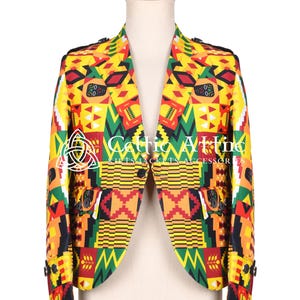 Scot-Afro Fusion Sport Jacket - Made to Measure Casual Street Wear Jacket by Celtic Attire