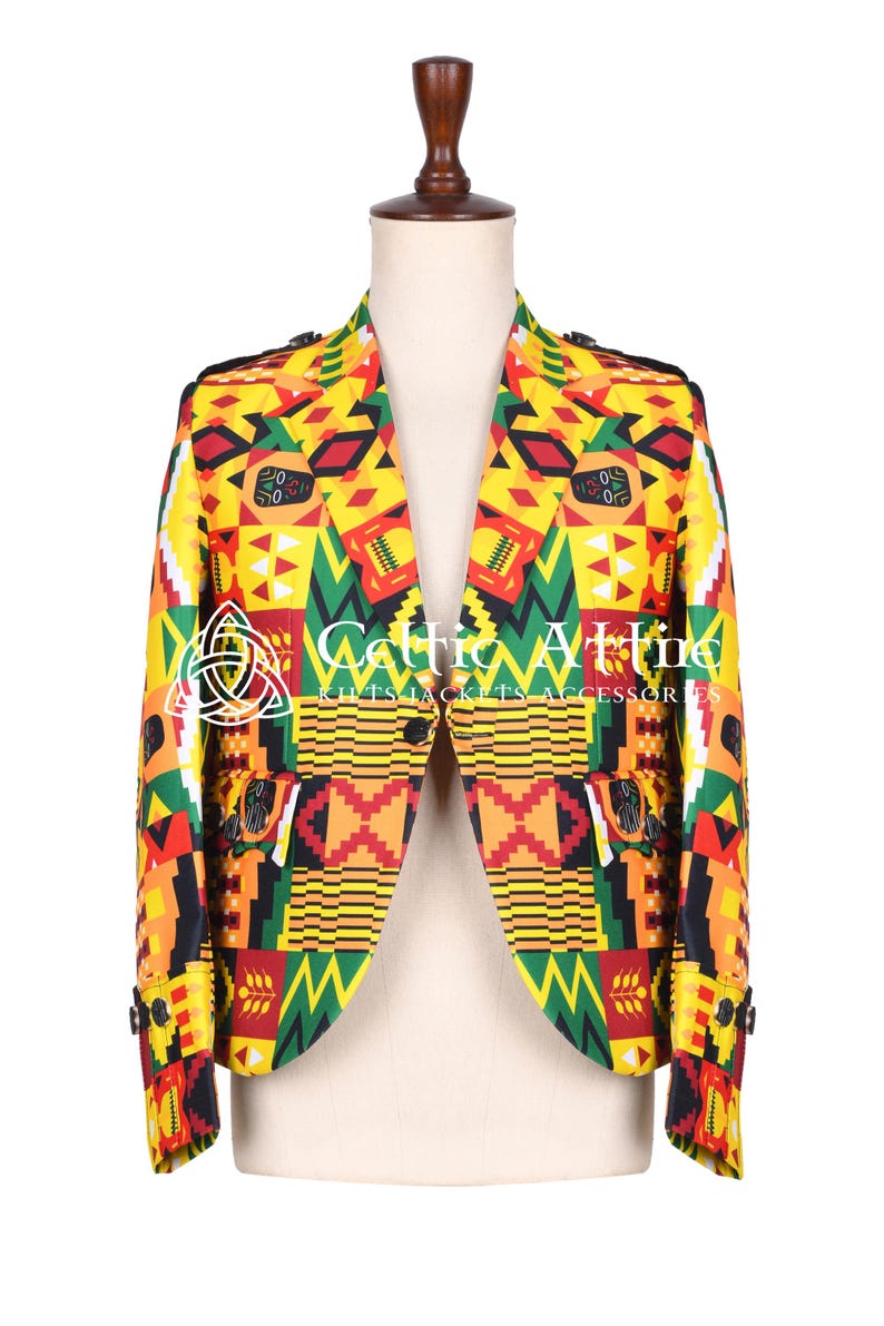 Scot-Afro Fusion Sport Jacket - Made to Measure Casual Street Wear Jacket by Celtic Attire