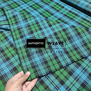 Campbell Ancient Tartan Fabric - 16 Oz Acrylic Scottish Tartan - Machine Washable - Running Yards - 54 Inches Width - Homespun Fabric