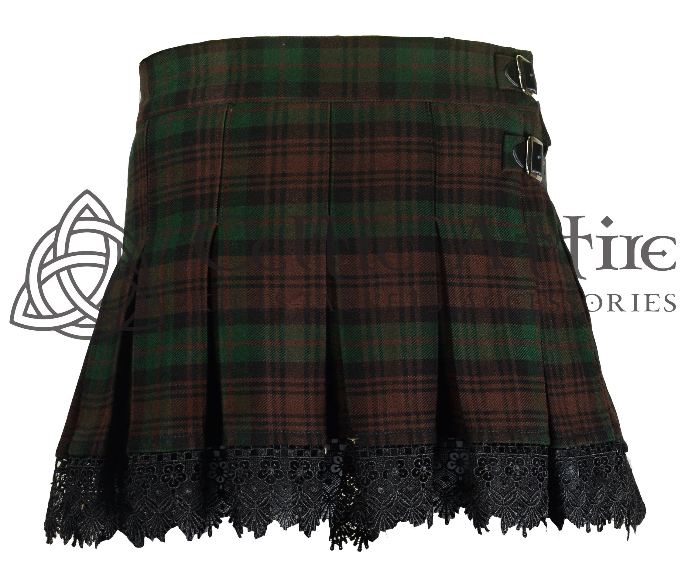 Scottish Tartan Hopkirk Clans Women Short Badge Style