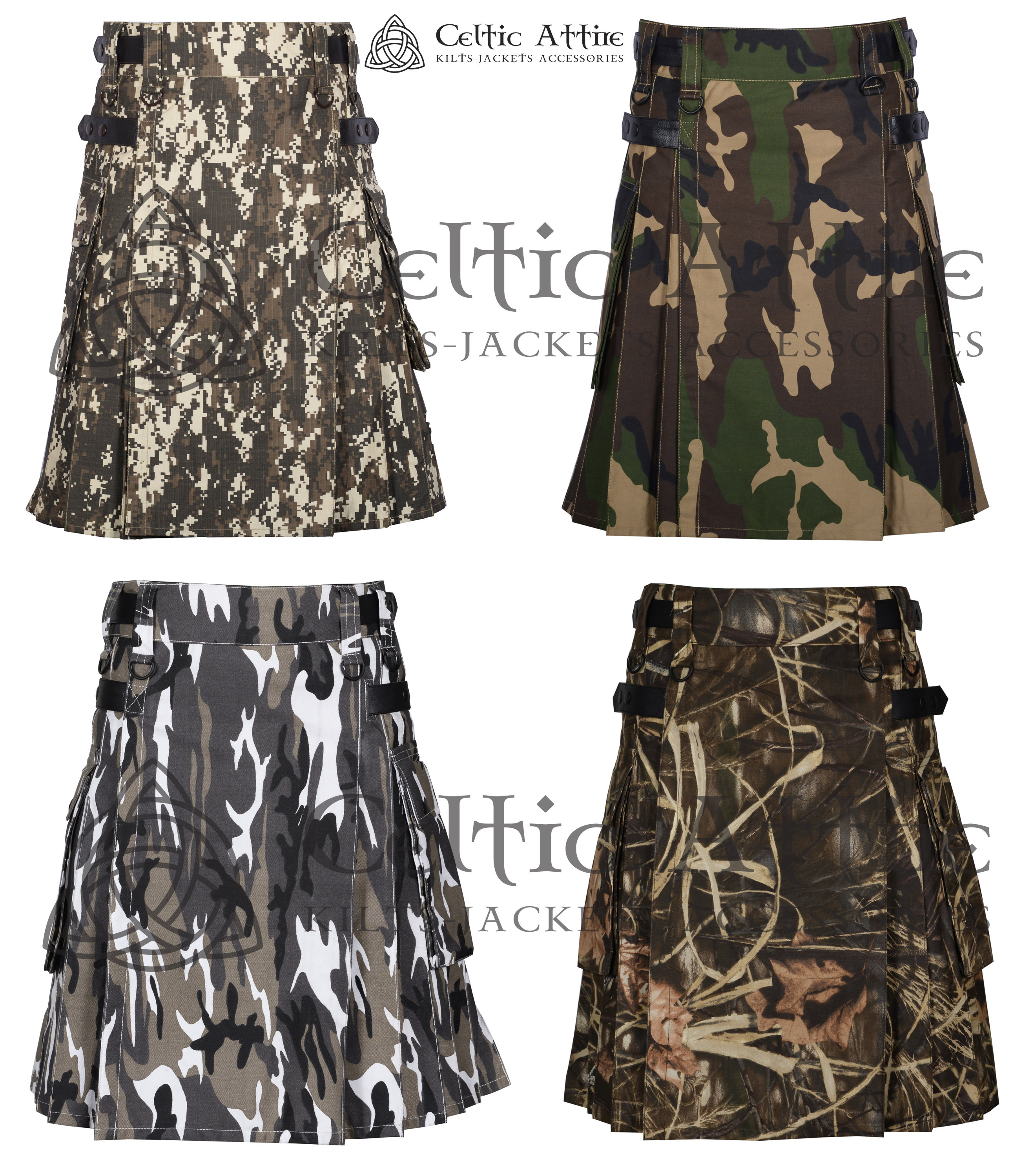 Cotton Utility Kilt Men's Tactical Scottish Kilt Etsy UK