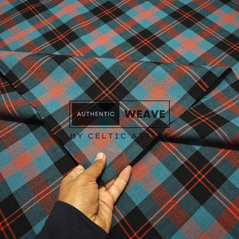 Angus Ancient Tartan Fabric Running Yards - Woven by Celtic Attire