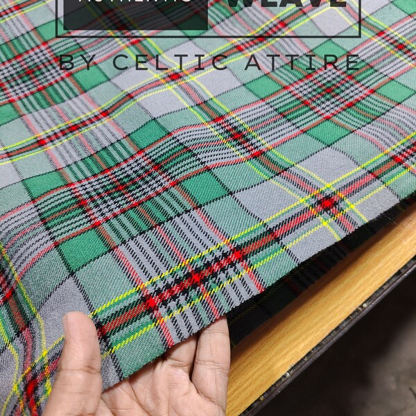 Craig Tartan Fabric - Homespun Wool Blend Scottish Tartan - Machine Washable - By Running Yards - 54 Inches Width - Upholstery Fabric