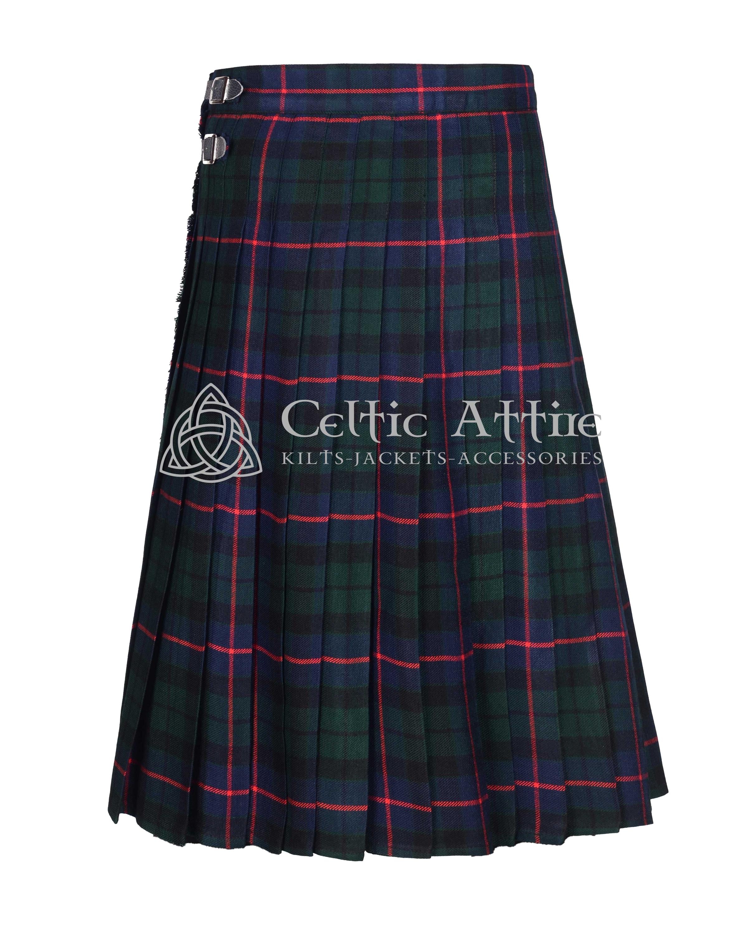 Scottish Tartan Maxi Skirt for Women - Floor Length Tartan Hostess Skirt - Tartan Kilted Skirt - 70 Tartan Colors - Made to Order