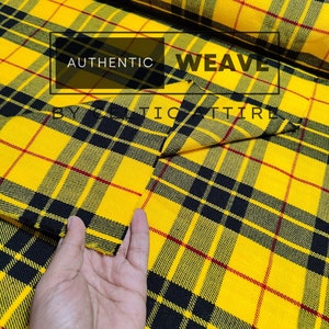 Macleod of Lewis Tartan Fabric - 16 Oz Homespun Scottish Tartan - Machine Washable - Running Yards - 54 Inches Width - Upholstery Fabric