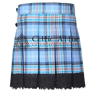 Tartan Skirt for Girls - Scottish Mini Length Box Pleated Kilted Skirt for Women - Made to Order - Available in 100 Tartan Colors