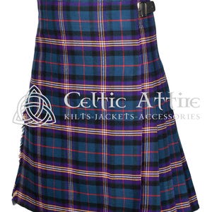 Masonic Tartan Scottish 8 Yard Kilt - Highland Games Kilt - 16 Oz Tartan Kilts for Men - Premium Made to Order