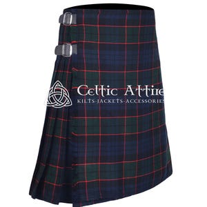 Fletcher Modern Tartan Kilt - Scottish 8 Yard Kilt For Men - 16 Oz Heavy Tartan - Made to Order Highlander Kilt - Premium Handmade Kilt
