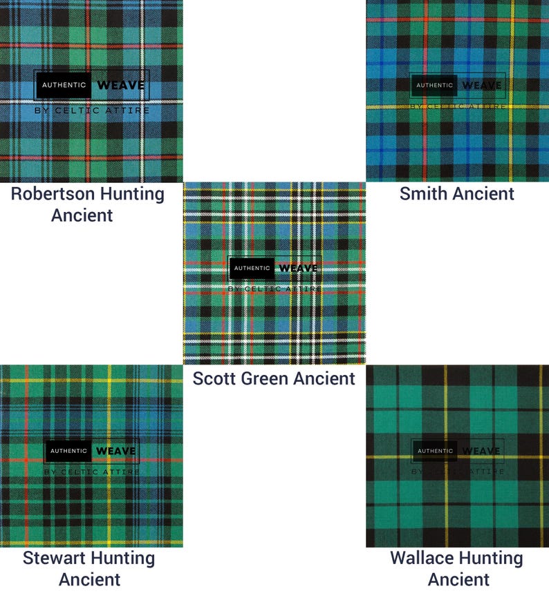 Ancient Colors Scottish Clans Tartan Fabrics - 16 Oz Heavy Acrylic 52 ...