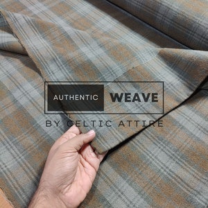 Black Watch Weathered Tartan Fabric - 16 Oz Acrylic Scottish Tartan - Machine Washable - Running Yards Upholstery Fabric - 54 Inches Width
