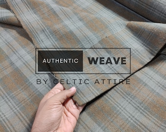 Black Watch Weathered Tartan Fabric - 16 Oz Acrylic Scottish Tartan - Machine Washable - Running Yards Upholstery Fabric - 54 Inches Width