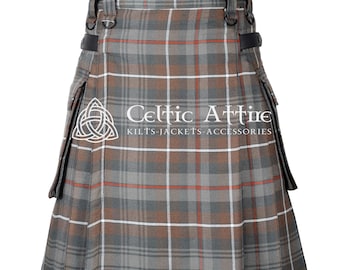 Scottish Kilt - Tartan Utility Kilt - Made to Order - Handmade - Scottish Clan Tartan UtiliKilt - 16 Oz Acrylic Tartan - 250 Tartan Choices