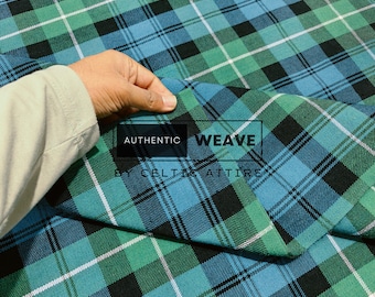 Clan Lamont Tartan Fabrics - Schottische Tartan-Stoffe - 16 Unze Acryl Laufmeter - Gewebt von Celtic Attire